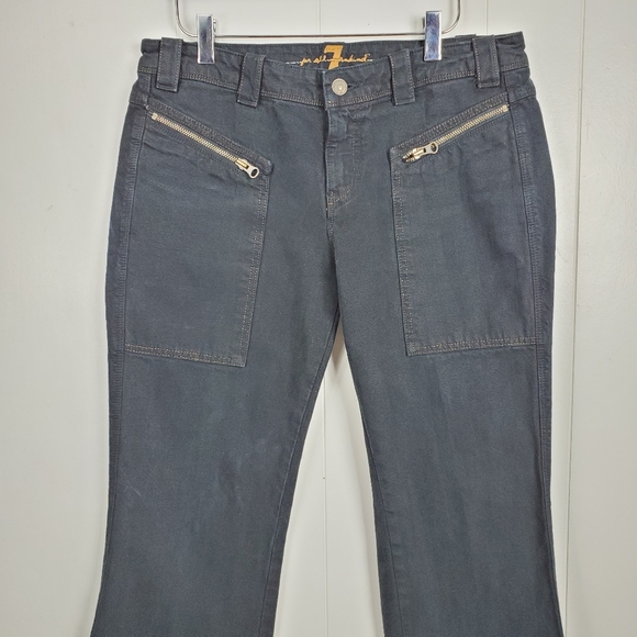 7 for all mankind flare leg jeans size 28 - Picture 9 of 13